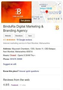 Google My Business Identity - Bindura Digital Marketing Company